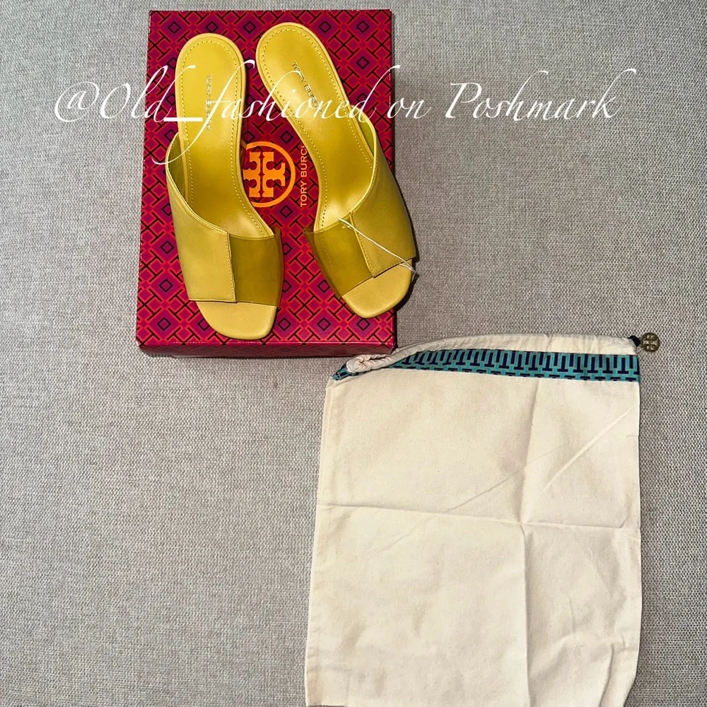 TORY BURCH Leather + PVC Mules